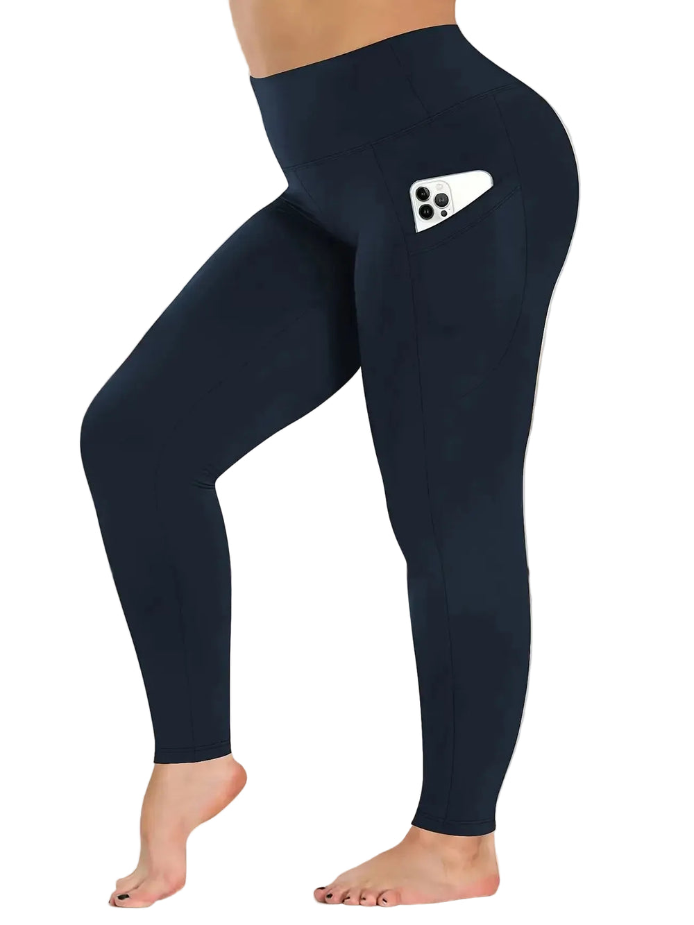 Calça Legging Flanelada de Inverno Plus Size