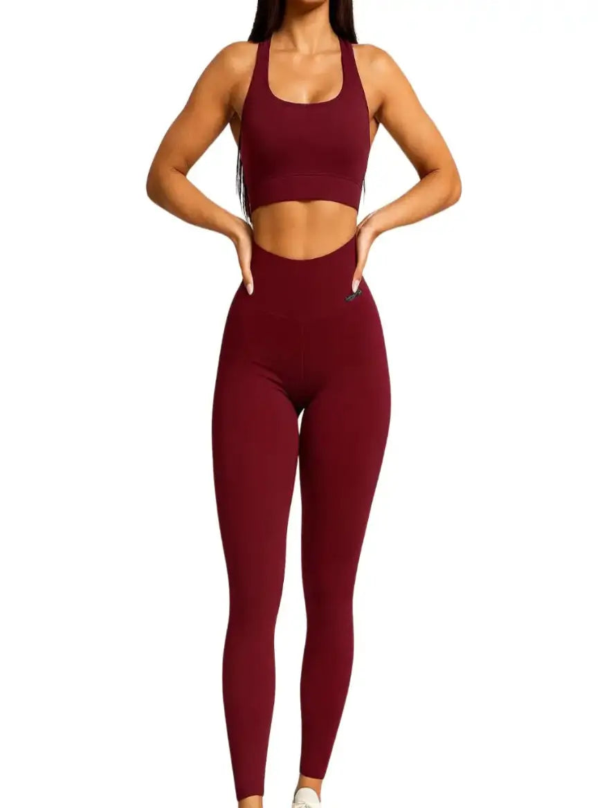 Kit com 2 Leggings Cintura Alta