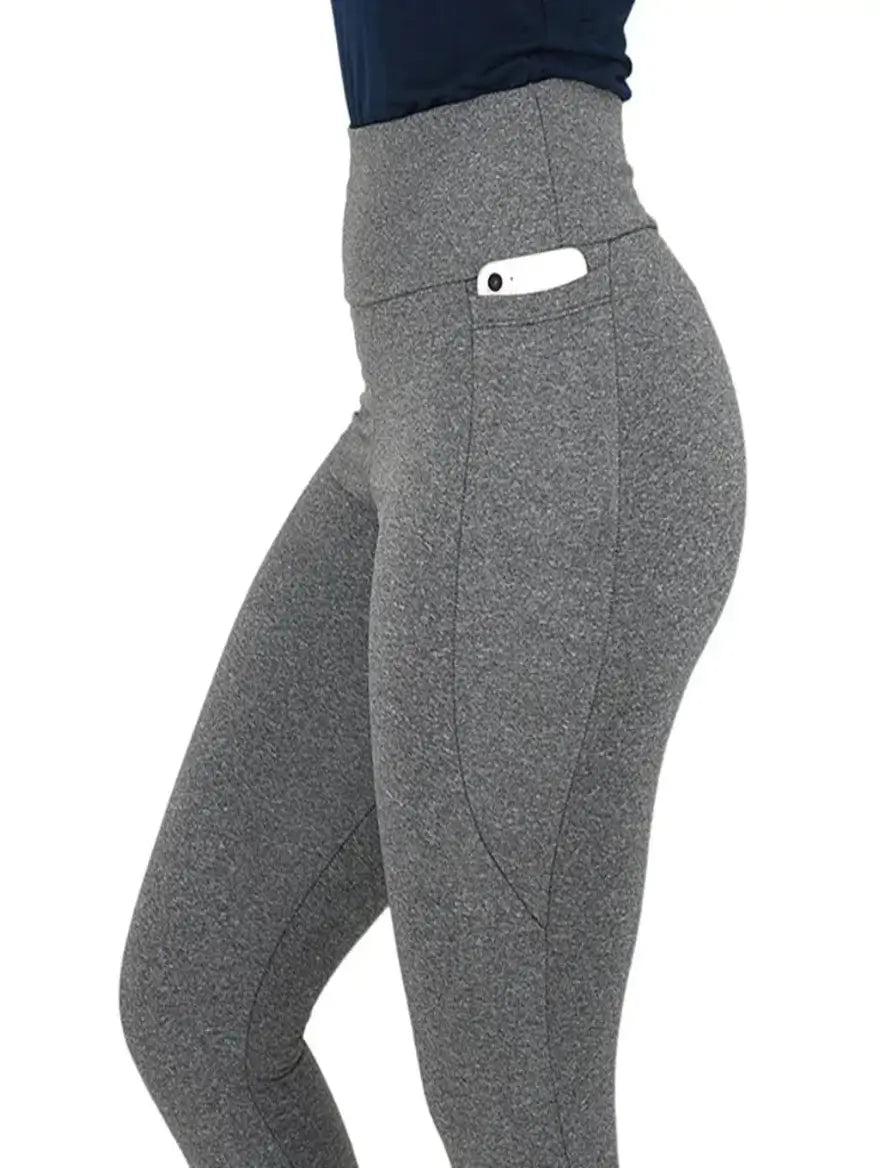 Calça Legging Feminina Térmica Flanelada com Bolsos