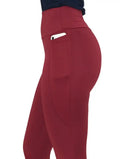 Calça Legging Feminina Térmica Flanelada com Bolsos