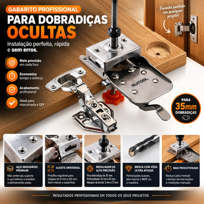 Kit Gabarito de Dobradiça