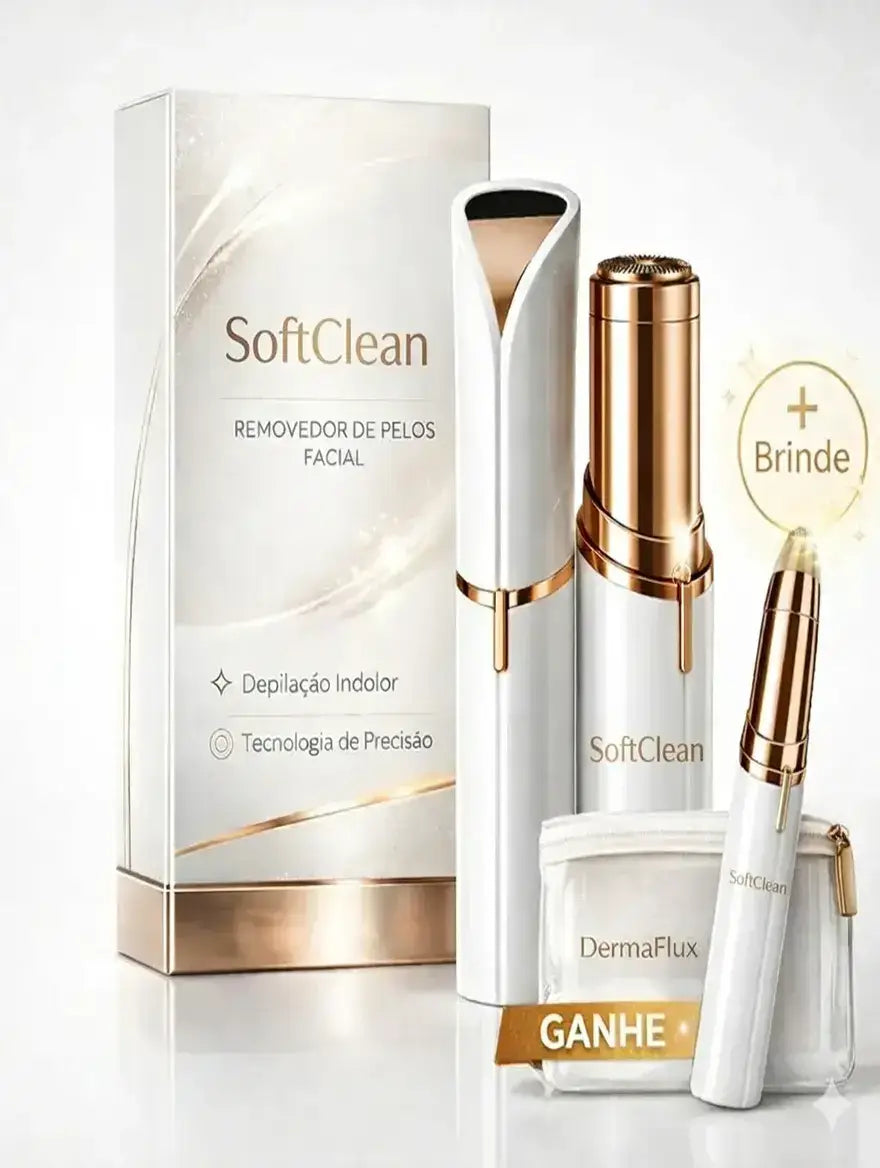 Depilador Facial SoftClean - Remova pelos do rosto de forma rápida e indolor