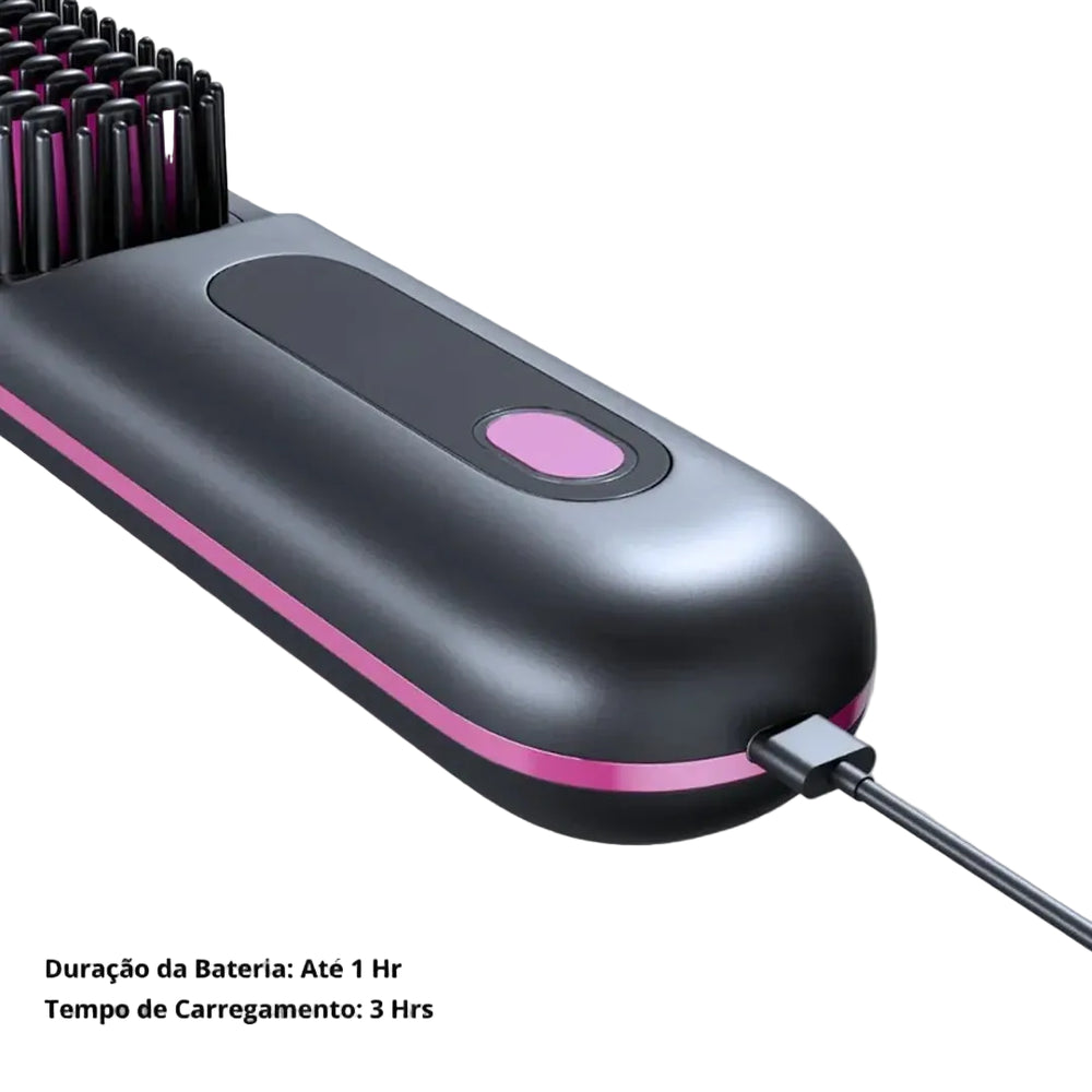 Escova Alisadora Portátil - BeautyMax Pro