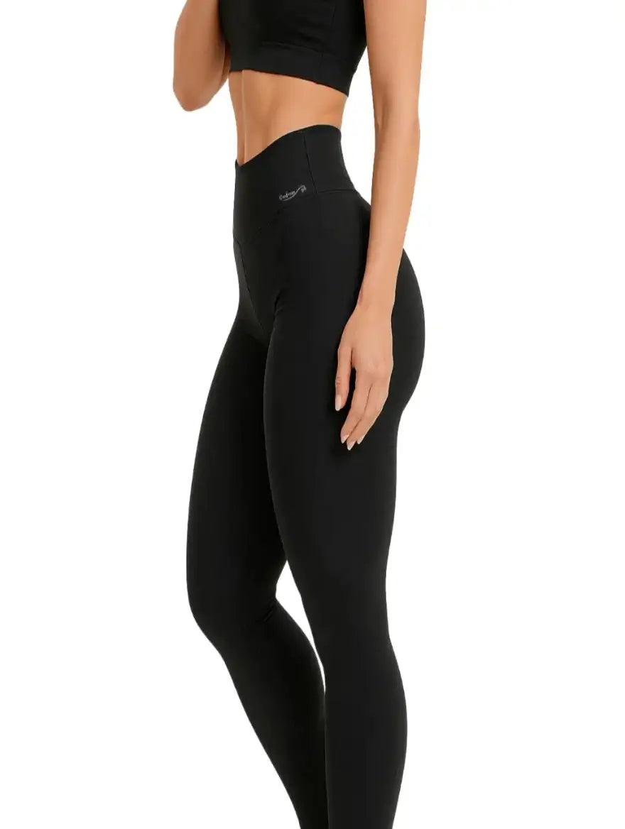 Kit com 2 Leggings Cintura Alta