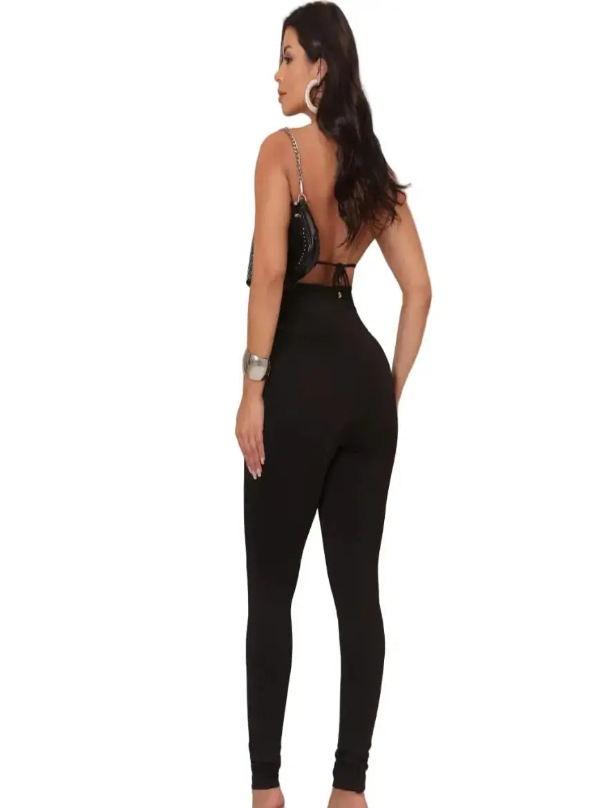 Legging Power com Detalhe de Cintos