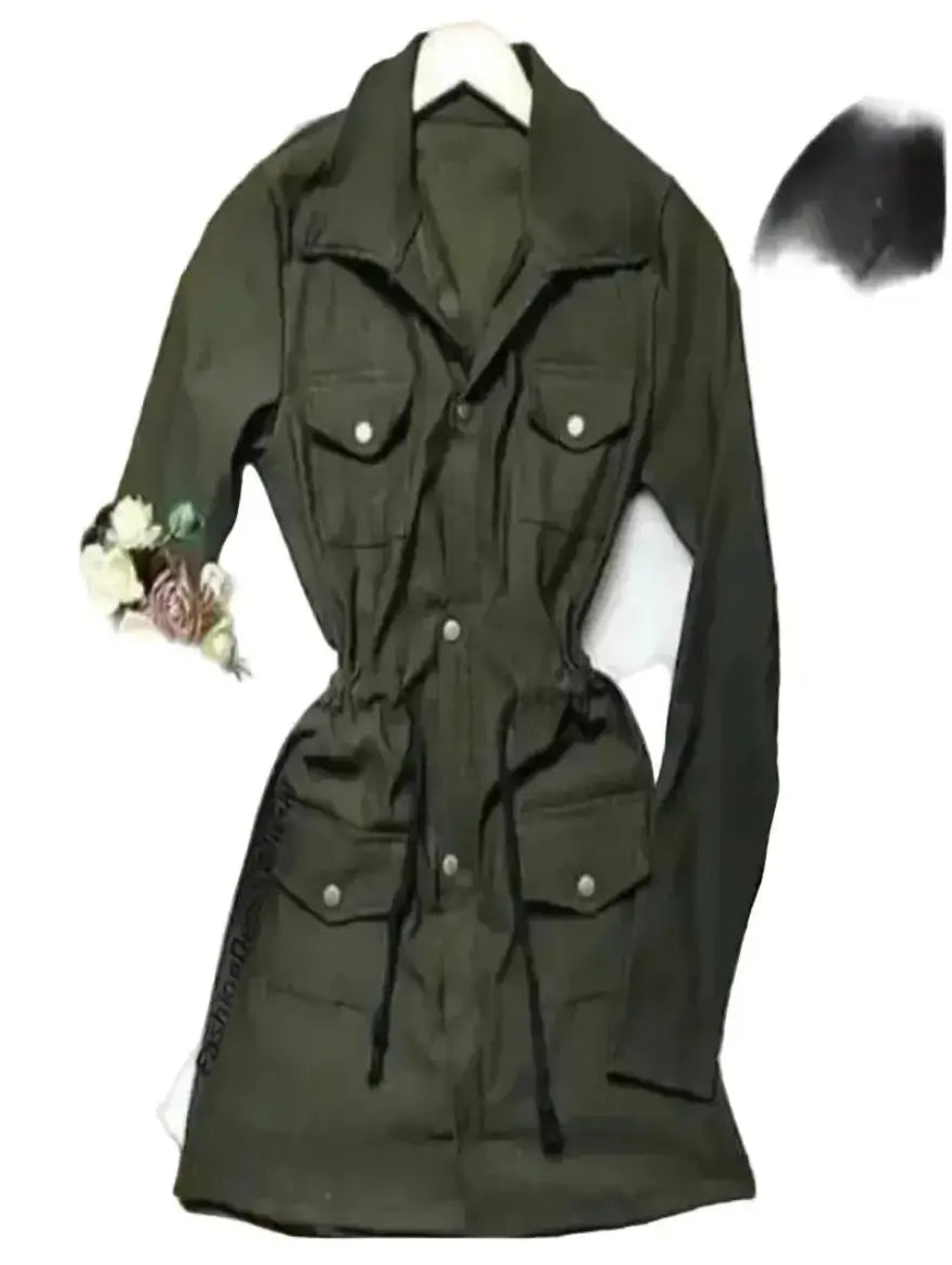 Parka Feminina Sobretudo em Bengaline