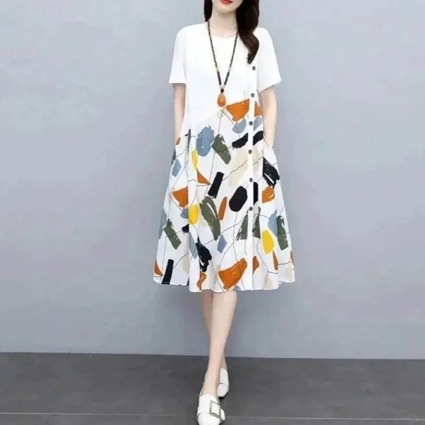 Vestido Midi Amalfi – Estampa Floral Exclusiva