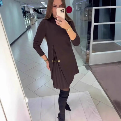 Vestido Firenze™ - Recorte Escultórico e Caimento Fluido