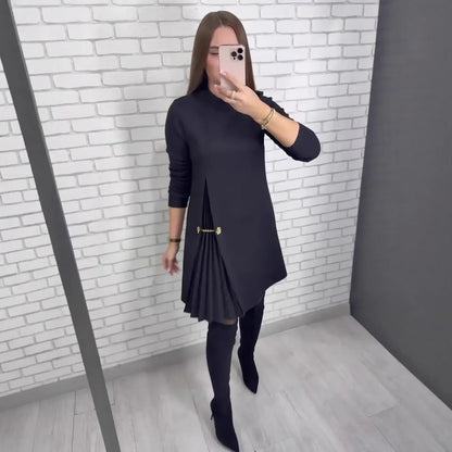Vestido Firenze™ - Recorte Escultórico e Caimento Fluido