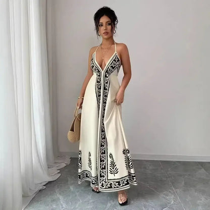 Vestido Midi Lucca – Caimento Fluido & Estampa Exclusiva