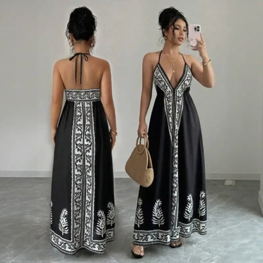 Vestido Midi Lucca – Caimento Fluido & Estampa Exclusiva