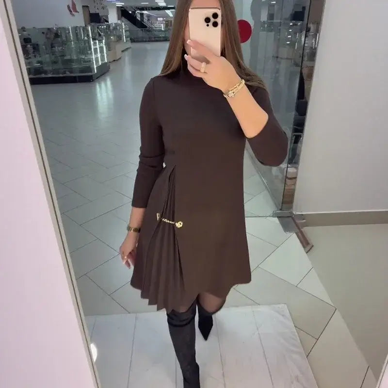 Vestido Firenze™ - Recorte Escultórico e Caimento Fluido