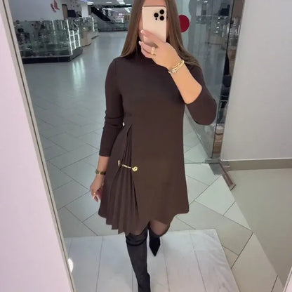 Vestido Firenze™ - Recorte Escultórico e Caimento Fluido