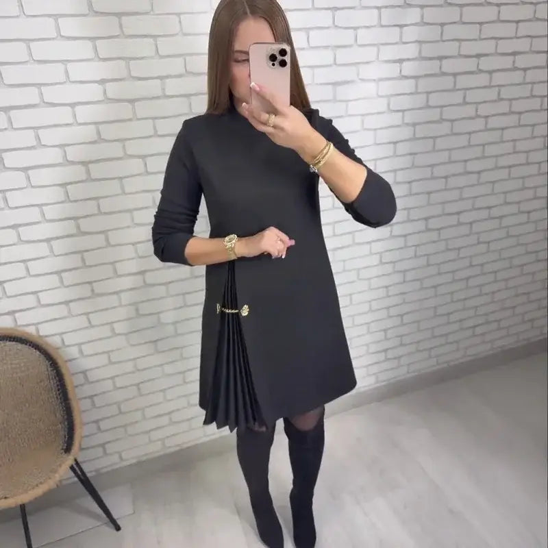 Vestido Firenze™ - Recorte Escultórico e Caimento Fluido