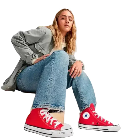 Tenis Chuck Taylor All Star Converse Cano Alto Vermelho