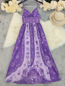 Vestido Boémio Estampado com Decote em V