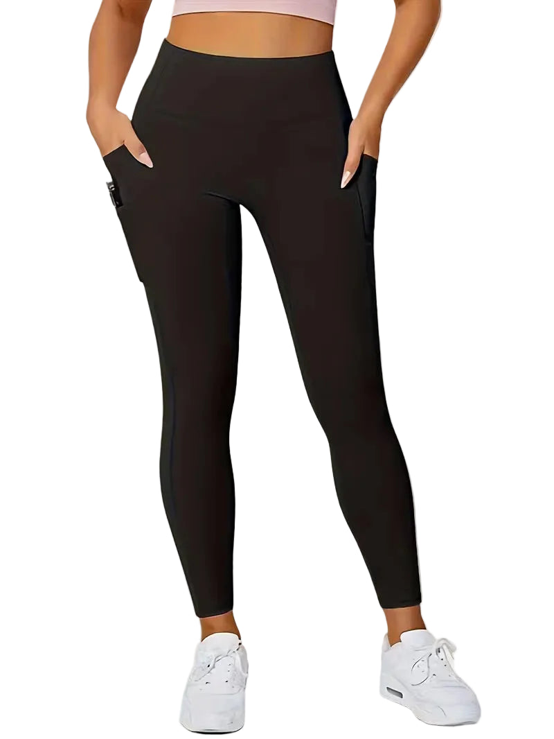 Legging Com Bolso Lateral - Zero Transparência Cós Alto Modeladora