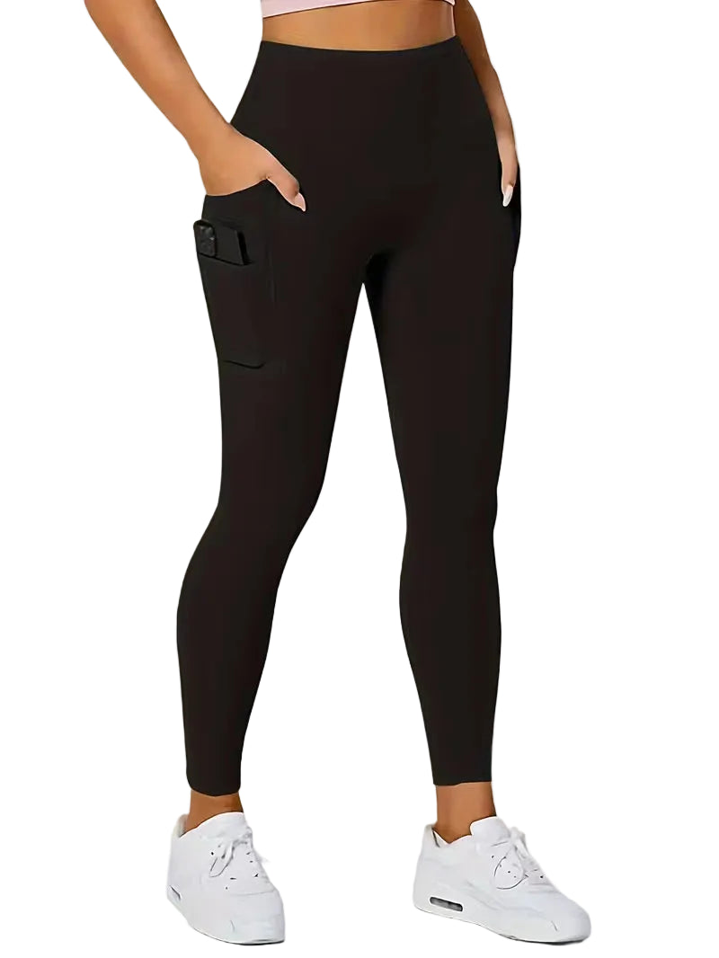 Legging Com Bolso Lateral - Zero Transparência Cós Alto Modeladora
