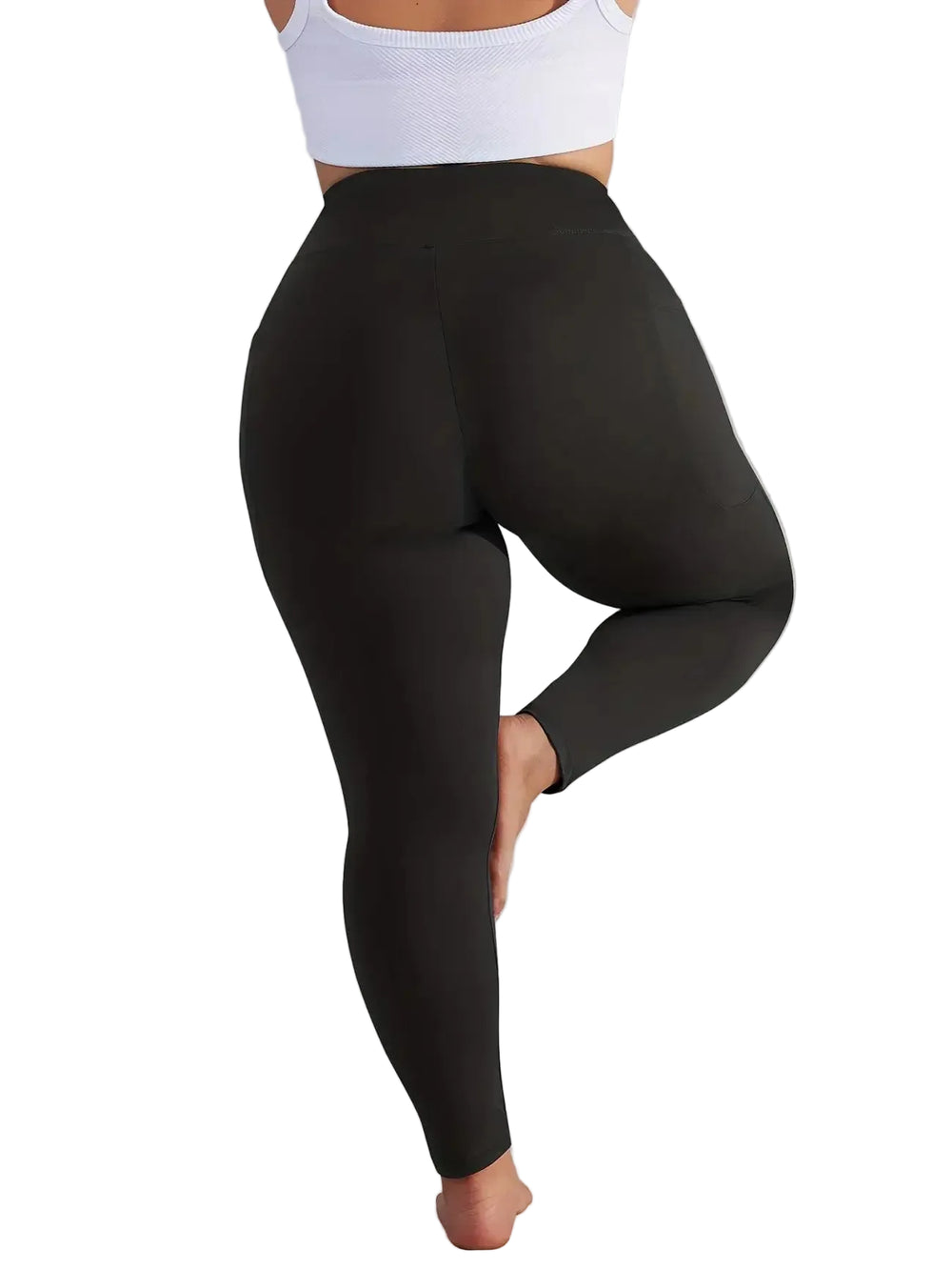 Calça Legging Flanelada de Inverno Plus Size