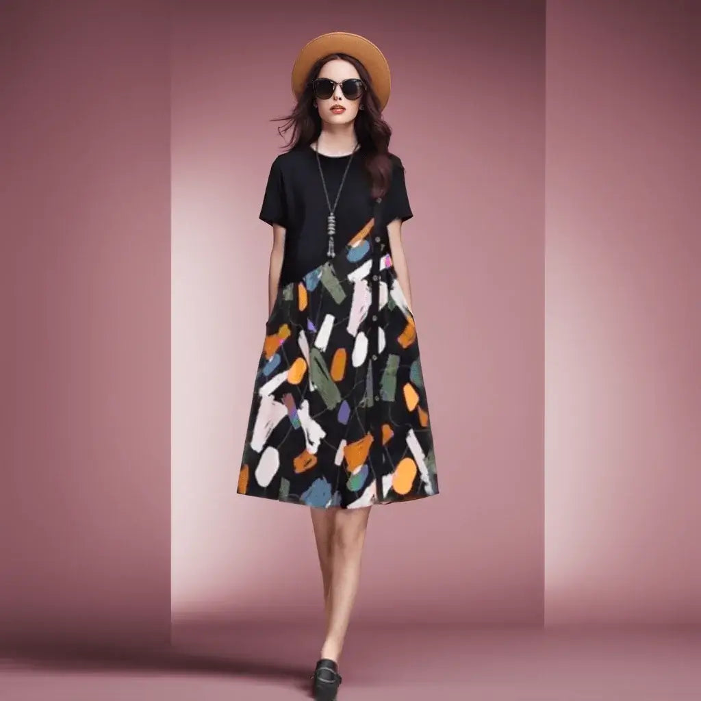 Vestido Midi Amalfi – Estampa Floral Exclusiva