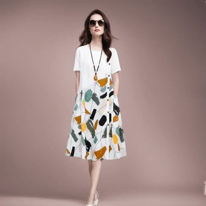 Vestido Midi Amalfi – Estampa Floral Exclusiva
