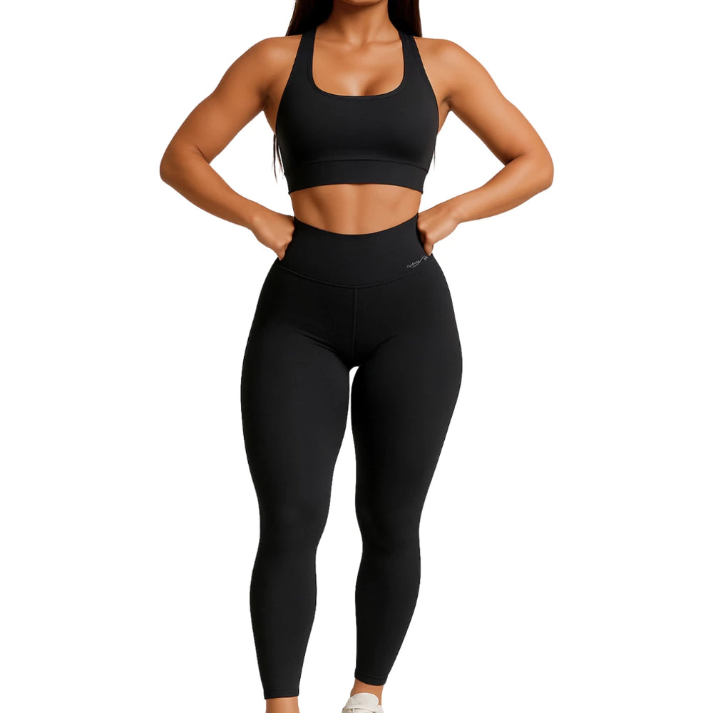 Kit 2 Calças Legging Feminina Cintura Alta Zero