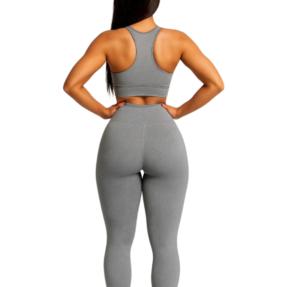 Kit 2 Calças Legging Feminina Cintura Alta Zero