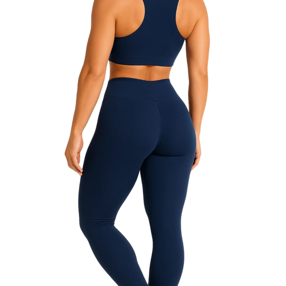 Kit 2 Calças Legging Feminina Cintura Alta Zero