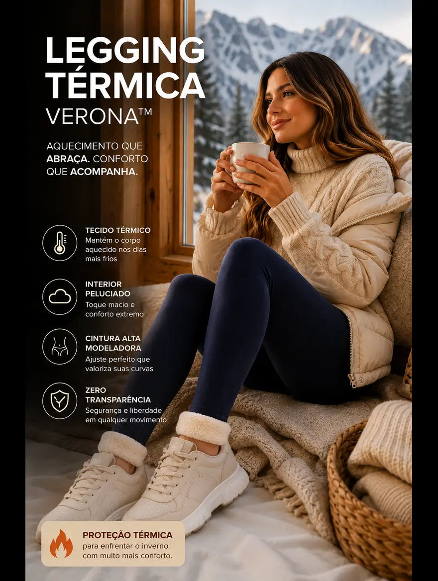 Legging Térmica Forrada Verona™ com Bolsos