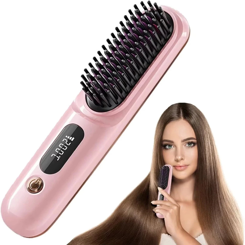 Escova Alisadora Portátil - BeautyMax Pro